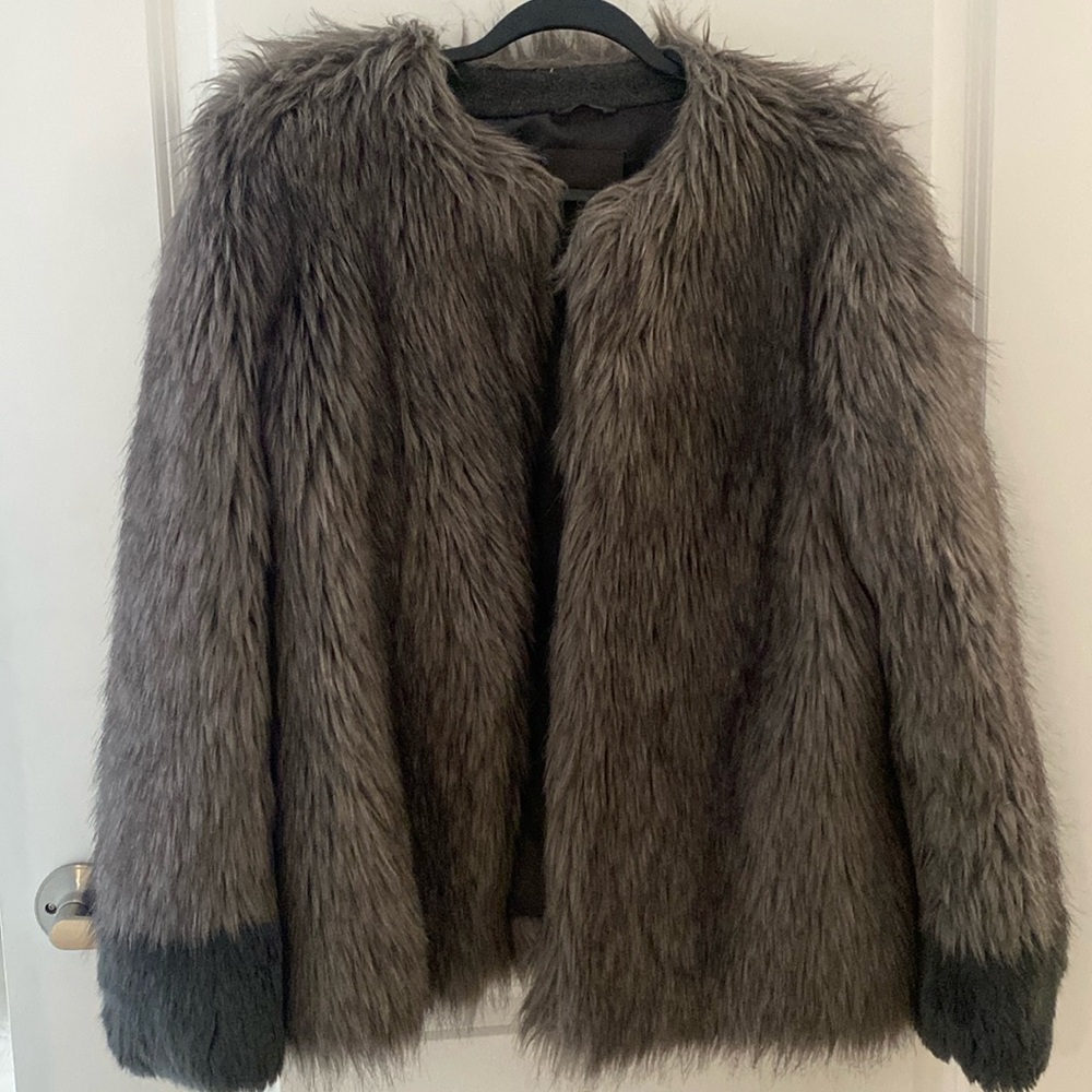 Vera Wang Faux Fur Coat